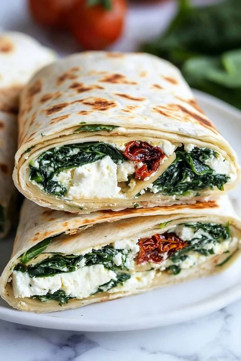 Copycat Starbucks Spinach Feta Wrap - Insanely Good Spinach Feta Wrap, Feta Wrap, Feta Breakfast, Breakfast Wraps Recipes, Olive Oil For Cooking, Spinach Wraps, Copycat Starbucks, Spinach Feta, Breakfast Wraps