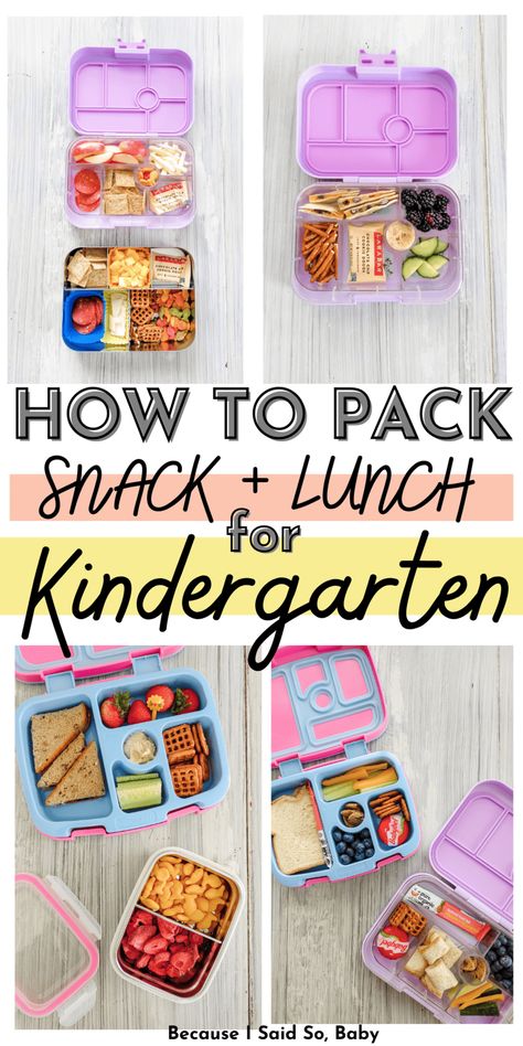 Kindergarten Lunch And Snack Ideas, What To Pack For Kindergarten Lunch, Packed Lunch Ideas For Kindergarten, Lunchbox Ideas Kindergarten, Pre K Bento Lunch, Fun Kindergarten Lunch Ideas, Kindergarten School Snack Ideas, Packed Lunch For Kindergarten, Healthy School Snacks For Kindergarten