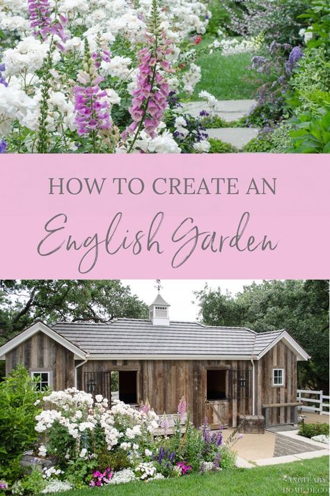 I have to admit, I’m a little bit giddy about our garden this year. You see, this is the romantic English garden I dreamed of three years ago, when we moved into this house. And trust me when I tell you, it seemed like a BIG dream considering where we started. If you're looking to plan an English rose garden for your backyard space then you need to read about how we accomplished such a big project. English Roses Garden, Sanctuary Home Decor, English Rose Garden, Sanctuary Home, Rose Garden Design, French Farmhouse Style, Small Vegetable Gardens, Rustic Exterior, Outdoor Fireplaces