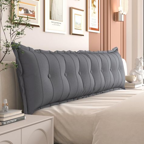 PRICES MAY VARY. Perfect Headboard Replacement: This rectangular headboard pillow is ideal for beds without headboards. It can also be placed on sofas, couch, loveseats, and Daybed. Its functional and decorative design adds a touch of style to any space. Compared to traditional headboards, it is lightweight and soft, ensuring optimal comfort and support for leaning on. Comfortable Back Support: Whether you're reading, watching TV, or relax, our daybed pillow provides comfortable back support whi Daybed Pillow, Bed Reading Pillow, Daybed Couch, Daybed Pillows, Bed Without Headboard, Headboard Pillow, Pillow Headboard, Pillow For Bed, Large Headboard