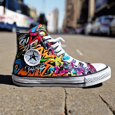 Painting Converse Shoes, Shoe Painting Ideas Converse, Shoes Painting Ideas Converse, Diy Shoe Painting Ideas, Painting Converse, Art Converse, Art Sneakers, Painted Converse, Sneakers Art