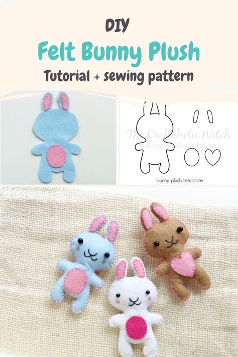 This DIY felt bunny plush is super cute and easy to make with the included printable felt bunny sewing pattern. Do you know what felt stuffed animals are? They're cute handmade felt stuffed animals, and they're a great felt craft activity to do with your kids. Free Felt Bunny Patterns, Felt Free Pattern Templates, Cute Felt Crafts Easy, Felt Templates Printable Free Pattern Animals, Felt Plushies Pattern Free, Felt Animal Patterns Free Templates, Free Bunny Sewing Pattern, Classroom Diys, Felt Patterns Free