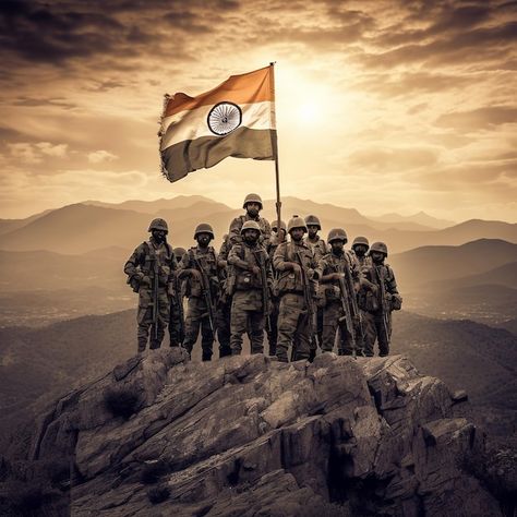 Indian Army holding Indian Flag Generative ai Army Man Indian, Indian Army Aesthetic, Indian Army Photo, Indian Armed Forces Flag Day, Independence Photos, Indian Flag Photos, Indian Military, Army Wallpapers, Flag Images