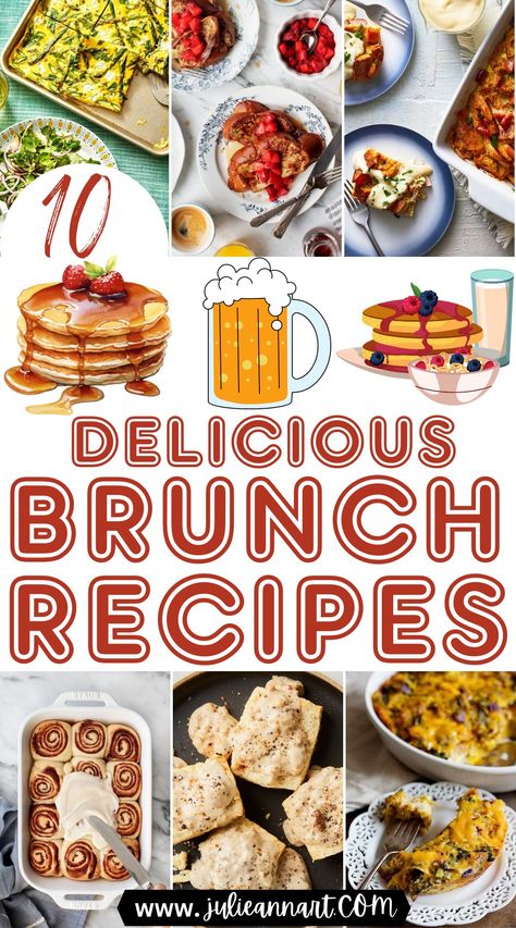 Delicious Brunch Recipes Good Brunch Ideas, Group Brunch Recipes, Sunday Brunch Menu Ideas, Brunch With Girlfriends, Brunch Main Dish Ideas, Brunch Recipes Savory, Brunch Meal Ideas, Quick And Easy Brunch Recipes, Brunch Menu Ideas Easy