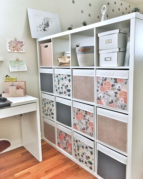 This is a very simple hack, but I thought maybe someone else will find this idea useful for their DRÖNA box. Ikea Box Storage, Drona Hack Ikea, Ikea Kallax Ideas Craft Room, Kallax Sewing Room, Diy Kallax Boxes, Ikea Kallax Ideas Bedroom, Ikea Drona Hack, Kallax Ikea Craft Room, Drona Box Hack