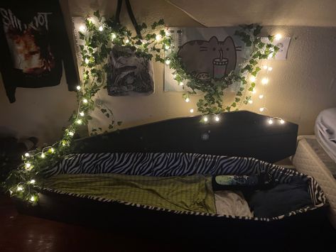 Coffin bed
Coffin
Goth room
Coffin in bedroom
Goth room Coffin Aesthetics, Hippy Room Aesthetic, Bed On Floor Ideas Aesthetic, Coffin Bed Aesthetic, Coffin Beds, Coffin Bed Frame, Beds On Floor Ideas, Coffin Bed Bedrooms, Coffin Bed Vampire