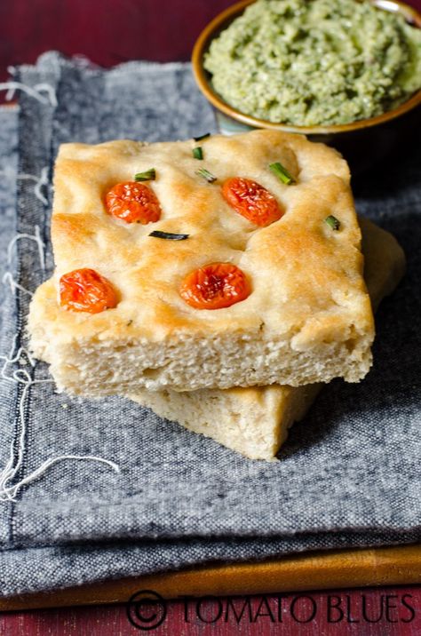 no knead whole wheat focaccia Wheat Foccacia Bread, Whole Wheat Foccacia, Whole Wheat Focaccia, Mediterranean Bread, Easy Focaccia Recipe, Foccacia Recipe, Foccacia Bread, Vegan Appetizer, Focaccia Recipe