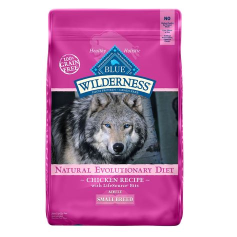 Blue Wilderness Grain Free Small Breed Adult Dog Food size: 11 Lb, Blue Buffalo, Chicken High Protein Dog Food, Best Dry Dog Food, Natural Dog Food, Duck Recipes, Blue Buffalo, Food Bag, Husky Mix, Best Dog Food, Grain Foods