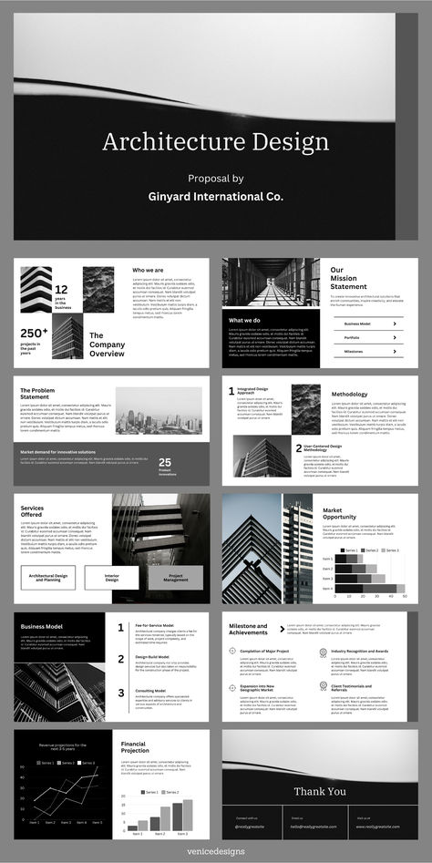 Black Architecture Design Proposal Presentation Presentation Template Architecture, Powerpoint Design Architecture, Architecture Presentation Design, Design Proposal Presentation, Architecture Presentation Template, Marketing Ppt Template, Architecture Powerpoint, Proposal Presentation, Template Proposal