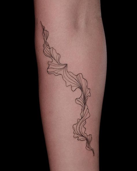 Masha S • Fine Line Tattoo • New York City | Dancing corrals in abstract design - Fine Line Tattoo 3 RL and 5 RL, check lines quality closer Inquires: Link in Bio Booking… | Instagram Fun Line Tattoo, Big Fine Line Tattoo Ideas, Botanical Line Tattoo, Abstract Line Work Tattoo, Contour Line Tattoo, Fine Line Tattoo Ideas Aesthetic, Abstract Line Tattoo Arm, Fine Line Sleeve, Abstract Lines Tattoo