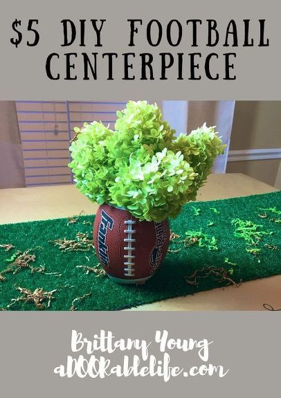 Sports Banquet Decorations, Football Party Centerpieces, Football Banquet Centerpieces, Football Centerpiece, Football Centerpieces, Sports Centerpieces, Football Tailgate Party, Football Fundraiser, Tailgate Decorations