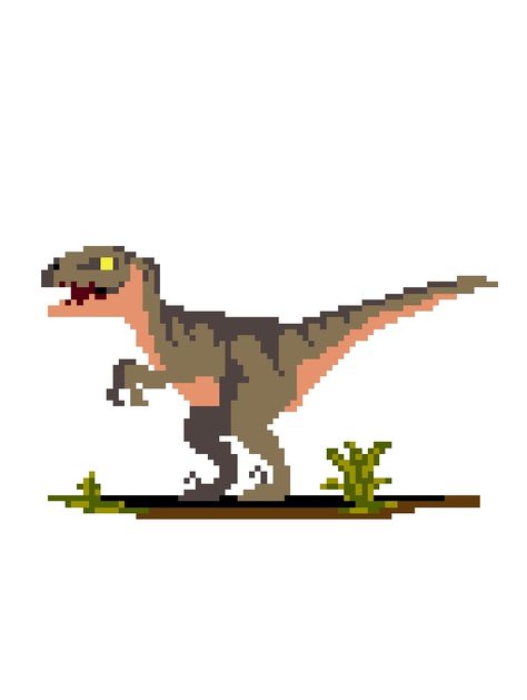 Dinosaur Pixel Art, Dinosaur Pixel, Pixel Animals, Pixel Art Animals, Piskel Art, Pixel Characters, Pixel Animation, Pixel Art Tutorial, Arte 8 Bits