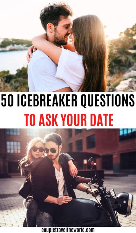 50 Icebreaker Questions  To Ask Your Date. Blind Date Questions, Questions To Ask Your Date, Questions For Dating, Fun Icebreaker Questions, Relationships Questions, First Date Conversation Starters, Date Conversation, Date Conversation Starters, First Date Conversation