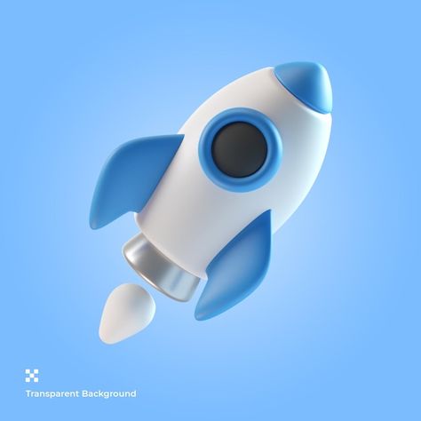 3d Technology Illustration, 3d Objects Design, 3d Illustration Design, Rocket Illustration, 3d Product Design, Illustrator 3d, Rocket Design, 3d Technology, Spaceship Art