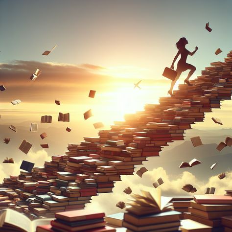 📚 Embark on a journey of self-improvement and knowledge! 🌟 Climb the staircase of wisdom with determination and unlock your full potential. Find inspiration for your personal development journey. #SelfImprovement #PersonalGrowth #KnowledgeIsPower Fire Quotes, Imagination Art, Symbolic Representation, The Staircase, Self Determination, Motivational Stories, Winding Road, Achieving Goals, Secret To Success