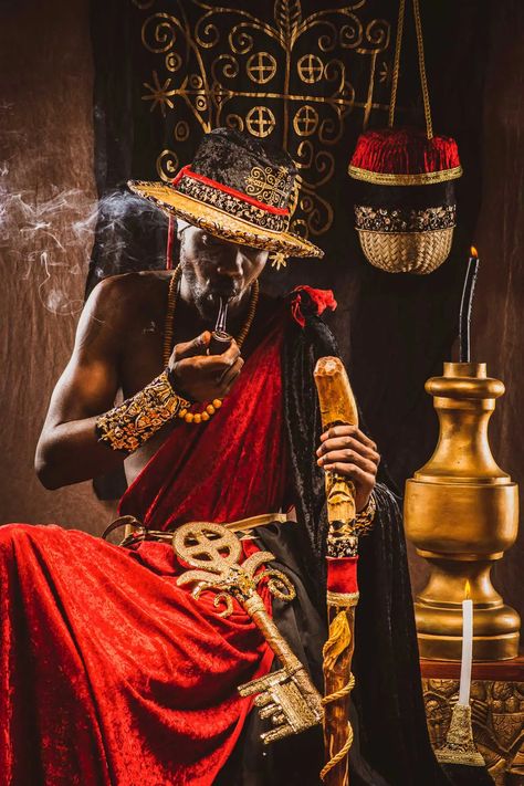 Papa Legba – Photo: Verdy Verna Erzulie Freda, African Traditional Religions, Orishas Yoruba, Papa Legba, Black God, Woman Authors, African Spirituality, Love Spell Caster, Warrior Spirit