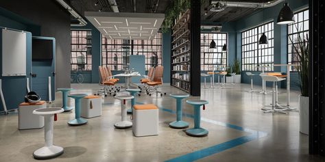 splaces by interstuhl create productive, highly flexible work spaces Moveable Partition Wall, Flexible Work Space, Corporate Values, Home Worker, Club Armchair, Quiet Area, Partition Wall, Office Environment, Work Spaces