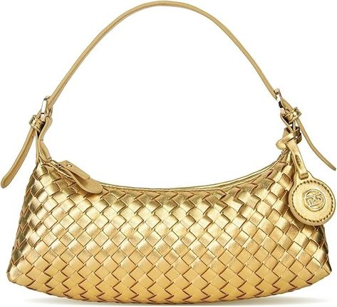 PS PETITE SIMONE Shoulder Bag, Mini Purse for Women Judy Small Dumpling Clutch, Vegan Leather Woven Handbag with Adjustable Strap: Handbags: Amazon.com Woven Handbags, Purse For Women, Small Clutch, Leather Weaving, Mini Purse, Vegan Leather, Adjustable Straps, Purse, Shoulder Bag