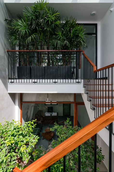 Dream Farm, Tropical Landscape, Gardens Design, Nest Design, Front Entrance, Railing Design, Industrial House, Staircase Design, Stairs Design