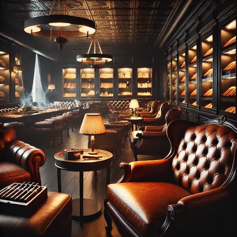 Unwind in style with our sophisticated cigar lounge setup! Featuring leather armchairs and a selection of fine cigars, perfect for a classy gathering. Drop your comment and share your cigar preferences! Click on yeeteshop.com to explore more.

#CigarLounge #ElegantGathering #RefinedVibes #HomeDecor #EventPlanning #PartyVibes #AIImages #ArtificialIntelligence #photography #love #art #fashion #music #instagood #photooftheday #reels Whiskey Lounge Aesthetic, Gentleman’s Club, Mens Lounge Room, Jazz Lounge Aesthetic, Hotel Lounge Design, Cigars Lounge, Gentlemans Lounge, Beer Garden Ideas, Lounge Aesthetic