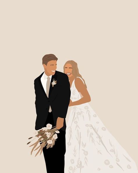 CUSTOM PORTRAIT | custom faceless portrait | personalized family portrait | portrait from photo | custom print | anniversary gift #minimalistart #facelessportrait #personalisedportrait #minimalistdrawing #birthdaygiftideas Procreate Wedding Portrait, Pastel Frame, Custom Illustrated Family Portrait, Custom Wedding Illustration, Couple Marriage, Anniversary Couple, Illustration Wedding, Family Decals, Custom Portrait Illustration