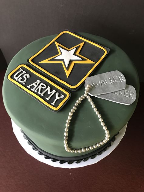 Policeman Cake, Military Send Off Party Ideas, Commissioning Ceremony, Army Birthday Cakes, Army Themed Birthday, Army Guys, Farewell Decorations, Welcome Home Cakes, Marine Cake