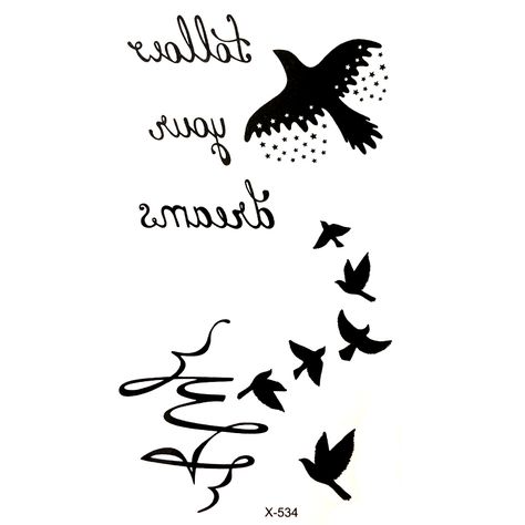 Geese Waterproof Temporary Tattoo sticker Bird flash tattoo harajuku henna tatoo animal temporary tattoos men woman tatouage Bird Flash Tattoo, Bird Flash, Tattoos Men, Clear Plastic Sheets, Follow Your Dreams, English Letter, Temporary Tattoo Stickers, Hand Tattoo, Birds Tattoo