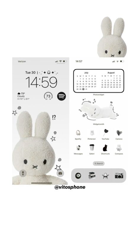 Miffy wallpaper black and white🖤🤍 Made by me Miffy Wallpaper, Wallpaper Black And White, Ipad Essentials, Miles Spiderman, Future Wallpaper, Phone Inspiration, Iphone Photo App, Cute Simple Wallpapers, Iphone Design