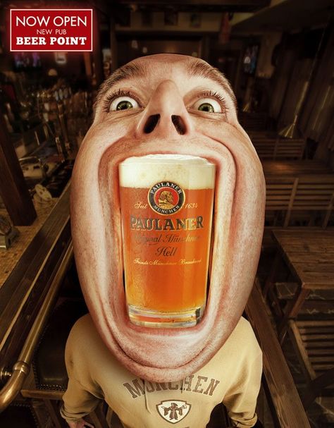 Best of Awards Creative Ads Collection - Designs Mag Beer Promotion, Beer Advertisement, Cinema Decor, Clever Advertising, Retro Crafts, Beer Ad, Oktoberfest Beer, Beer Pub, Beer Poster