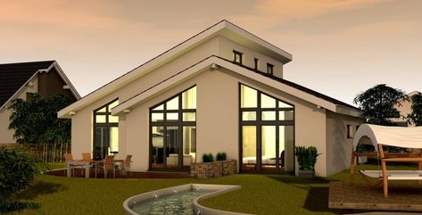 Chalet Design, Architectural Design House Plans, Modern Bungalow, Bungalow House, Bungalow House Design, Modern House Plans, Dream House Exterior, Dream House Plans, Facade House