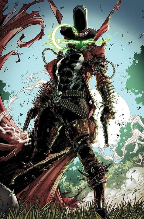 This is gunslinger spawn and he can solo dragon ball easily Gunslinger Spawn, Spawn Marvel, Image Comics Characters, Spawn Characters, Dark Multiverse, Brett Booth, Spawn Comics, Batman Hush, Todd Mcfarlane