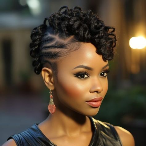 Fashionable Afro Hair Inspirations Traditional Updo, Afro Hair Inspiration, Cornrow Updo Hairstyles, Hair Ideas For Women, Updos For Short Hair, Short Hair Twist Styles, Black Hair Updo Hairstyles, Natural Hair Cuts, Natural Hair Stylists