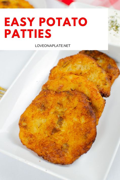 Mashpotatoe Patties, Fried Mashed Potato Patties Easy, Mashed Potato Patties Leftover, Mashed Potato Hashbrowns, Potatoe Patties Recipe, Potato Patties From Mashed Potatoes, Mashed Potatoes Patties, Fried Mashed Potato Patties, Potato Patties Recipe