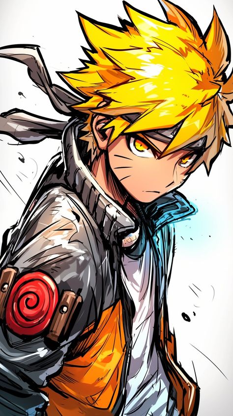 Naruto Uzumaki Art Drawings, Boruto Sketch, Naruto Design, Animation Character Drawings, Naruto Clans, Naruto Sketch Drawing, Anime Drawing Books, Naruto Drawings, Naruto Uzumaki Art