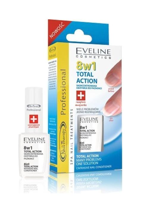 Eveline Nail Therapy Total Action Nail Conditioner 8 In 1 12ml by Eveline Conditioner Packaging, Nail Therapy, Nail Spa, Nails Inspiration, Beauty And Personal Care, Nail Polish, Conditioner, Personal Care, Packaging