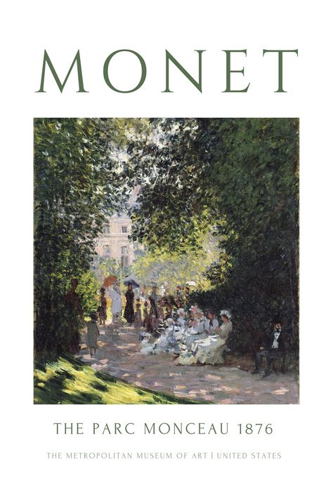 Claude Monet - Art Exhibition Poster of the highest quality. A colourful print by the famous and talented artist Claude Monet. Prints are the most convenient way to bring design into your home. This patterns are classic and timeless and it will never go out of style. Hang this print on your wall to create a modern and stylish atmosphere. Famous Art Paintings, Monet Exhibition, Claude Monet Art, Minimalist Vintage, Monet Art, Art Exhibition Posters, Monet Paintings, Art Classique, Nature Posters