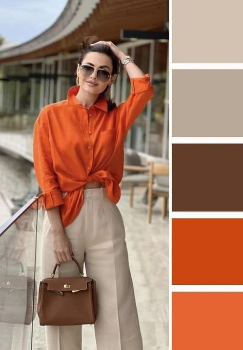 Autumn Color Palette Fashion, Mix Match Outfits, Colour Combinations Fashion, Color Combos Outfit, Luxury Photography, Best Winter Outfits, Color Blocking Outfits, Color Combinations For Clothes, Orange Outfit