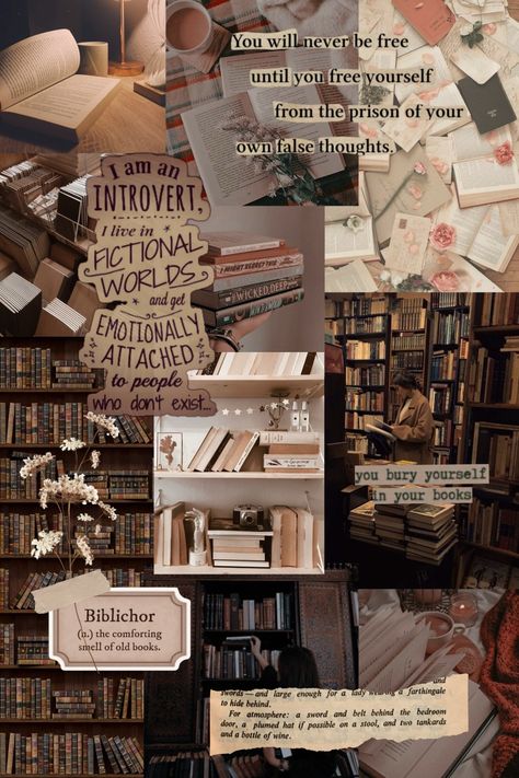 Fiction World Aesthetic, Non Fiction Books Aesthetic, Book Inspired Wallpaper, Fictional Books Aesthetic, People Reading Books Aesthetic, Fictional World Aesthetic, Book Aesthetic Collage, Books Wallpaper Aesthetic, Fictional Aesthetic