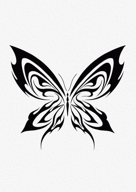 Neotribal Tattoo Design Butterfly, Nevertheless Butterfly, Butterfly Tattoo Stencil, Vintage Wallpapers, Planet Tattoos, Small Pretty Tattoos, Neck Tattoos, Cute Tiny Tattoos, Print Design Art