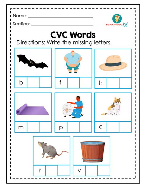 CVC Words Spelling Worksheets Set 1 – Free Grade School Worksheets Reading Practice Worksheets, Kindergarten Classroom Themes, 1st Grade Spelling, Writing Cvc Words, A Words, Cvc Words Worksheets, Guided Reading Lessons, Reading Tutoring, Kindergarten Reading Worksheets