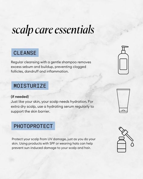 ➡️ Swipe to learn more about scalp health from Board-Certified Dermatologist, @derm.talk "Did you know your scalp deserves just as much care as your skin? Healthy hair starts at the scalp! A balanced scalp environment, proper cleansing, moisturizing, and protection are essential for strong, fuller hair. Understanding the basics of hair growth and scalp health can make all the difference in managing thinning hair. That’s why I’m excited to share more about scalp-focused care using the right ... Scalp Health Tips, Scalp Cleanse, Scalp Problems, Scalp Health, Fuller Hair, Hair Starting, Dry Scalp, Hydrating Serum, Scalp Care