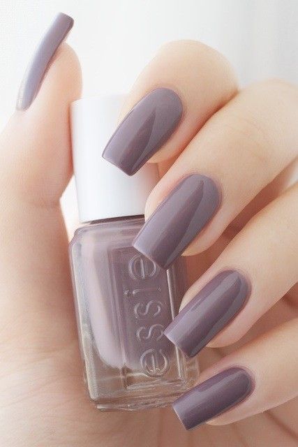 Nails Finger Designs, Grey Nail, Nail Paint Shades, Grey Nail Polish, Nagellack Trends, Purple Nail Polish, Nagel Tips, Purple Nail, Blue Nail