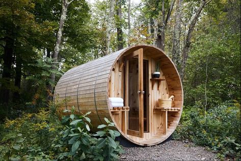 Luxury Catskills Glamping | Eastwind Hotel Review | Field Mag Catskill Hotel, Barrel Sauna, Prefab Cabins, Glamping Site, Nyc Design, Bunk House, Hotel Bar, Hotels Design, Hotel Restaurant