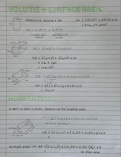 Cute Geometry Notes, Geometry Cheat Sheet High Schools, Year 10 Revision Notes, How To Study Geometry, Revision Notes Maths, Math Notes Aesthetic 7th Grade, Geometry Notes Aesthetic, Grade 10 Math Notes, Geometry Notes High School