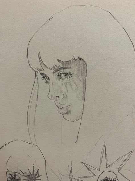 Sketch of Jane from Breaking bad with stars Breaking Bad References, Breaking Bad Art Drawing, Jane Margolis Drawing, Jane Breaking Bad Drawing, Breaking Bad Drawings, Bad Art Drawing, Breaking Bad Dibujo, Breaking Bad Sketch, Breaking Bad Painting