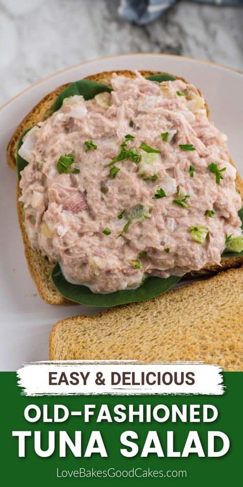 Old-Fashioned Tuna Salad Tuna Salad Sandwich Recipe, Tuna Salad Recipe Easy, Salad Options, Tuna Fish Sandwich, Best Tuna Salad Recipe, Tuna Fish Recipes, Classic Tuna Salad, Tuna Melt Recipe, Best Tuna Salad