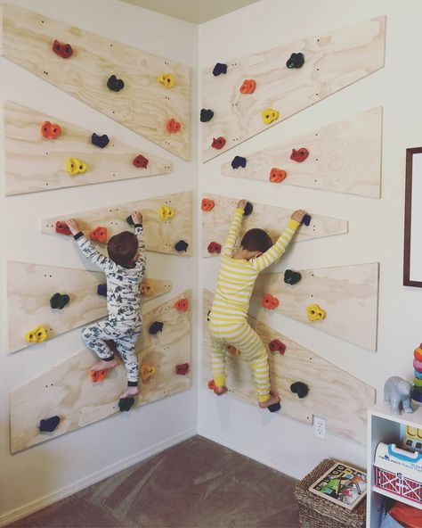 Indoor Rock Wall, Indoor Climbing Wall, Indoor Playroom, Basement Playroom, Boys Playroom, Toddler Playroom, Kids Playroom Decor, Rock Climbing Wall, Sensory Room