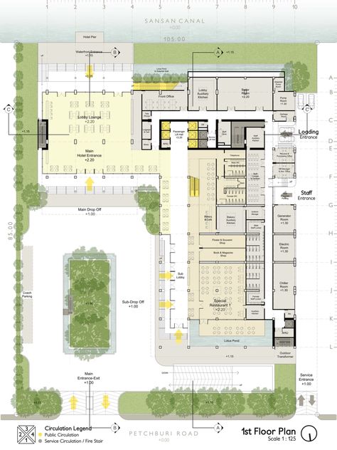 School Building Plans, Chulalongkorn University, Office Building Plans, School Floor Plan, Architectural Thesis, Modern Home Designs, Luxury City, Faculty Of Architecture, Hotel Design Architecture