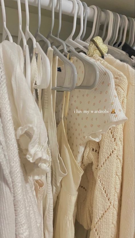 Brandy Melville Decor, Brandy Melville Set, Feminine School Outfits, Brandy Melville Room, Clothes Hanging Ideas, Bedroom Vintage Aesthetic, Cute Brandy Melville Outfits, Clothes Rack Aesthetic, Clothing Rack Aesthetic