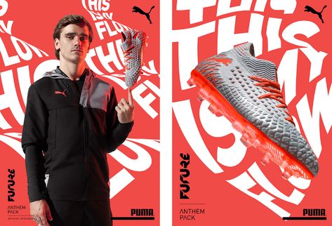 PUMA - This is my flow on Behance Puma Ad, Car Expo, Sports Logo Inspiration, 3d Type, A Typography, Jr Art, Learning Graphic Design, Usa Art, Street Design